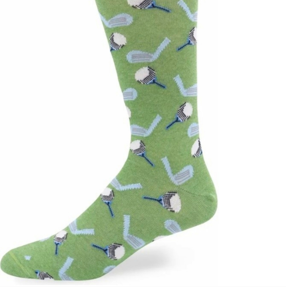 LORENZO UOMO FINE ITALIAN COTTON PUTTER GOLF CREW SOCKS Size 10-13 SO BNWT $45